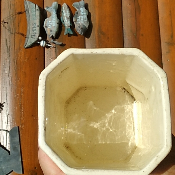 ☕ Vintage German Porcelain Coffee Canister Rare Beautiful  DESERVES JOY 🔜 - Picture 3 of 16